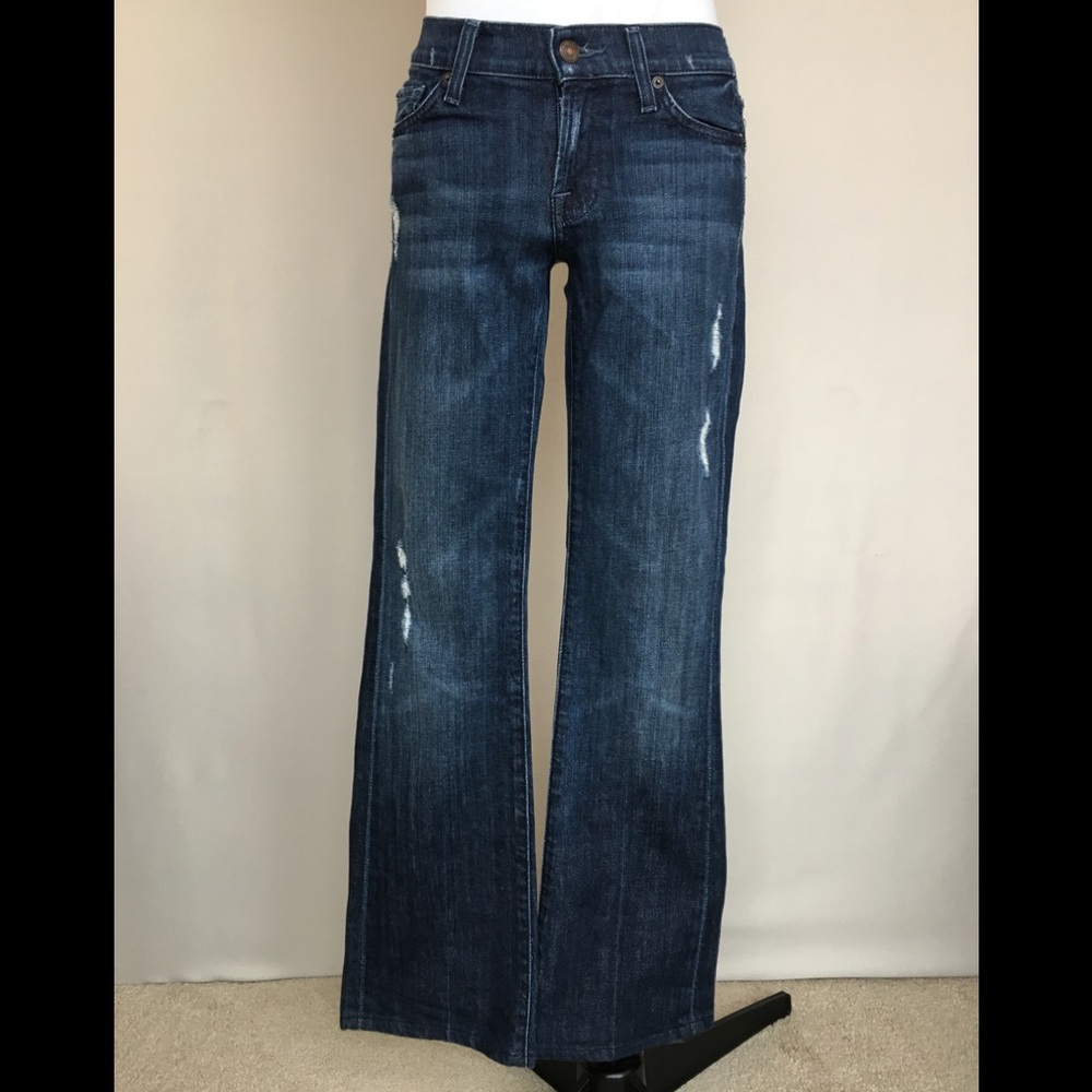 7 For All Mankind Bootcut Distressed Jean Size 26